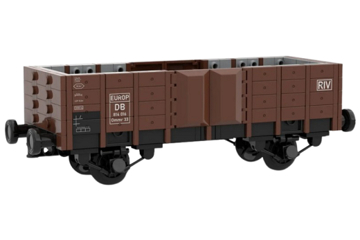 Stoneheap Klemmbausteine OMMR 33 2-Achsiger Güterwagen - 508 Teile