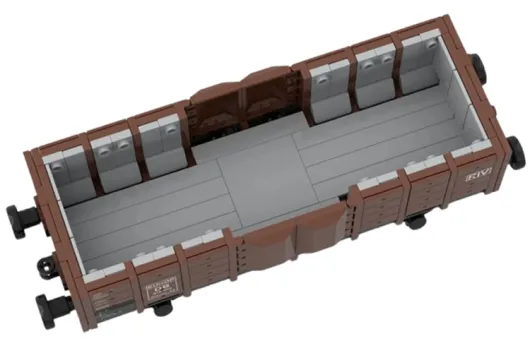 Stoneheap Klemmbausteine OMMR 33 2-Achsiger Güterwagen - 508 Teile