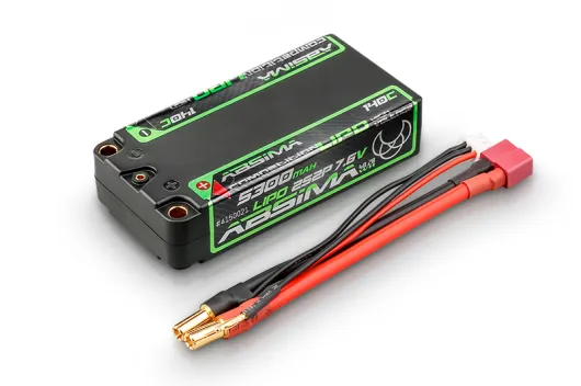 Absima LiPo Akku Competition Shorty HV 140C 2S2P HC 5300mAh mit T-Stecker
