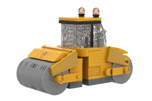 Stoneheap Klemmbausteine Baufahrzeuge Walze - 210 Teile