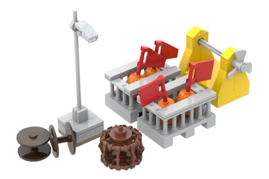 Stoneheap Klemmbausteine Kleines Hafenzubehör - 109 Teile