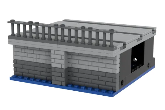 Stoneheap Klemmbausteine Hafenmodul Gerade - 90 Teile