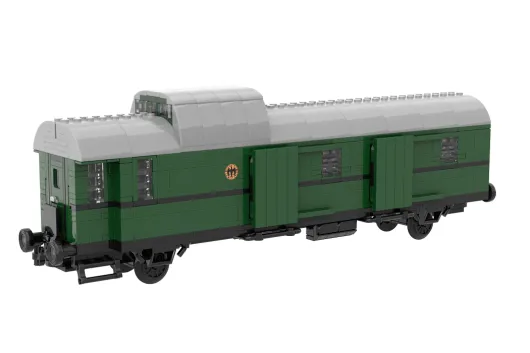 Stoneheap Klemmbausteine 2in1 Personenwagen BI-29 oder Gepäckwagen PWI-29 - 984 Teile