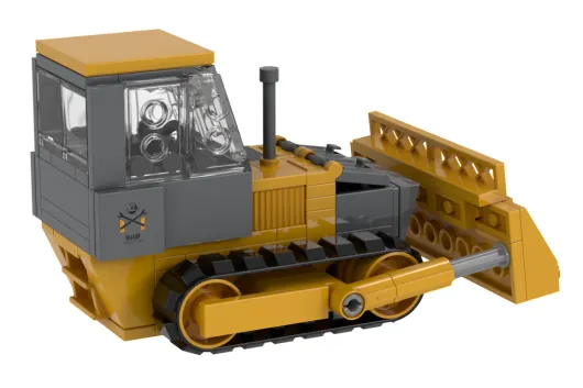 Stoneheap Klemmbausteine Baufahrzeuge Planierraupe - 154 Teile