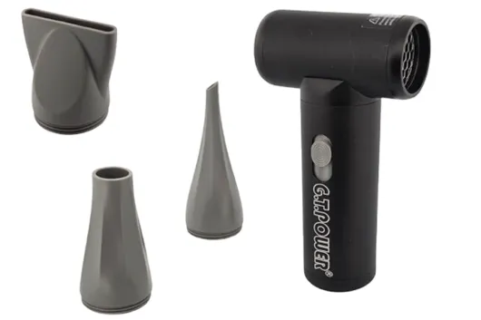 GTPower JetFan2 in schwarz elektrisches Staubgebläse mit Akku aufladbar via USB-C