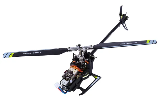 OMPHobby M1 V1 2025 in Gelb BNF integrierter Futaba S-FHSS Empfänger, Anschluss für S-Bus und DSMX