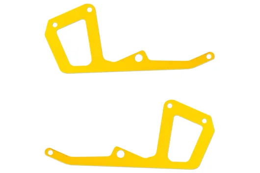 OMPHobby Ersatzteile Carbon Rahmenplatten Set Hinten in Viper Gelb für M2V3 Pro