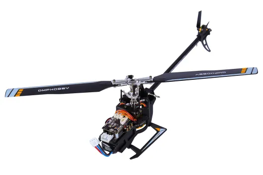 OMPHobby M1 V1 2025 in Orange BNF integrierter Futaba S-FHSS Empfänger, Anschluss für S-Bus und DSMX