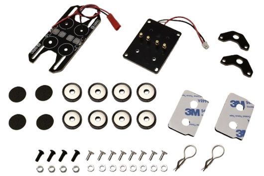 GRC Stromversorgungssystem mit Magnet für die Beleuchtung an der Karosserie für TRX4 und TRX6