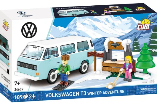 COBI Klemmbausteine Auto Volkswagen Winter Adventure - 189 Teile