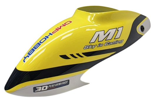 OMPHobby Ersatzteil Kabinenhaube in gelb für OMPHobby M1 V1 2025 Heli