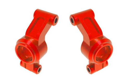 Traxxas Tuning Radträger aus Aluminium Hinten in Rot für Mini-Maxx 1/16