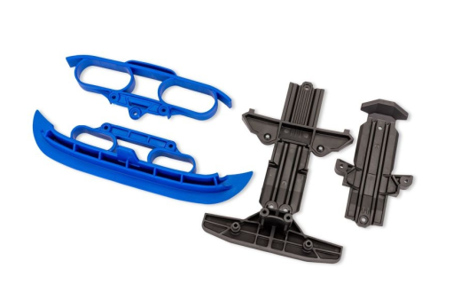 Traxxas Ersatzteile Bumper in Blau mit Skid-Platten für MINI-Rally 1/16