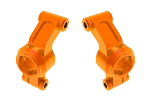 Traxxas Tuning Radträger aus Aluminium Hinten in Orange für Mini-Maxx 1/16