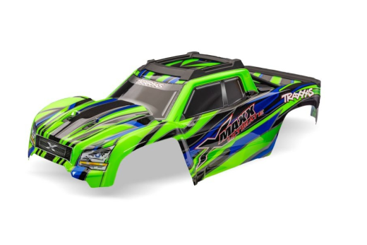 Traxxas Tuning Karosserie in Grün Blau für X-Maxx Ultimate 1/7
