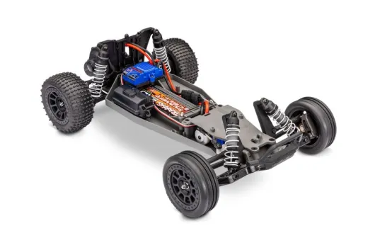 Traxxas Bandit BlauX 1/10 2WD Buggy RTR Brushed, HD, mit Akku und 4A USB-C-Lader