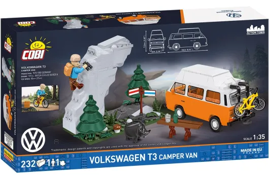 COBI Klemmbausteine Auto Volkswagen T3 Camper Van - 232 Teile