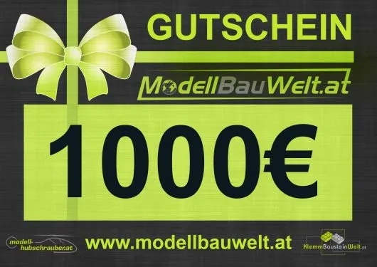 Geschenkgutschein 1000€ PDF zum selbst ausdrucken