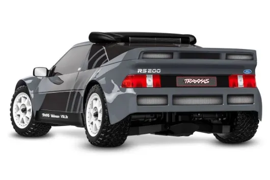 Traxxas Mini-Rally 1/10 VXL-Power 4x4 grau Ford RS200 RTR Brushless HD-Teile, mit Akku und Lader