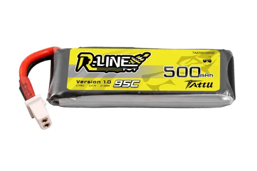 Tattu R-Line 500mAh 3,7V 95C 1S1P Lipo Akku mit BT2.0