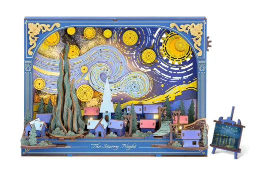 Lasercut Holzbausatz Die Sternennacht - 238 Teile