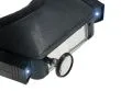 Kopfbandlupe mit LED Licht und zweiter Lupe