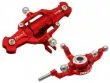 Rakonheli Taumelscheibe und Rotorkopf Set aus Aluminium in rot für Blade 200SRX