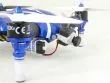Rakonheli Micro FPV Kamera Halter aus Aluminium für SPMVA1100 Kamera in blau für Blade 200QX