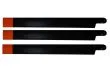 HeliTec der Blattschmied Scale Hauptrotorblätter 3Blatt in schwarz mit orangener Spitze 435mm
