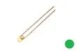 3mm LED in grün, runde Bauform mit Bedrahtung 20mA 2,2V