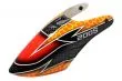 Lionheli Fiberglass Haube Design 05 schwarz-orange für Blade 200S