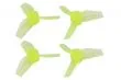 Rakonheli Propellerset 3Blatt 1mm Welle in transparentem gelb 40mm für Blade Inductrix