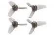 Rakonheli Propellerset 3Blatt 1mm Welle in transparentem schwarz 40mm für Blade Inductrix