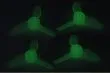 Rakonheli Propellerset 3Blatt 1mm Welle in fluoreszierend 40mm für Blade Inductrix