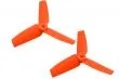 Rakonheli 3Blatt Heckpropeller 65mm in orange für Blade 130S und 150S 2Stück