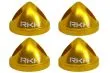 Rakonheli Propeller Adapter aus Aluminium 4Stück in gelb für Blade Torrent 110 FPV