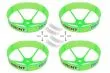 Rakonheli Propellerschützer in transparentem grün 59mm 4Stück für Blade Torrent 110 FPV