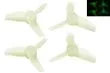 Rakonheli Propellerset 3Blatt 40mm in floureszierend 4Stück für Brushless Whoop FPV 1,5mm Welle