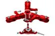 Rakonheli 3Blatt Rotorkopf Set aus Aluminium in rot für Blade 180CFX Trio