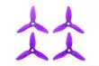 HQ Durable Prop Propeller 3X4X3V1S aus Poly Carbonate in violet transparent je 2CW+2CCW