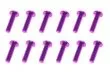 M3 Linsenkopfschraube M3x10mm aus Aluminium in violett eloxiert 10Stück