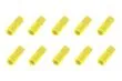 Abdeckkappe für 5,5mm Goldkontaktstecker 10Stück in neon-gelb