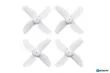 BetaFPV 4Blatt Propeller 31mm für 0,8mm Welle in weiß