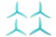 HQ Durable Prop Propeller POPO 5,1x3,1x3 aus Poly Carbonate in blau transparent je 2CW+2CCW