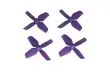 HQ Micro Whoop Vierblatt Propeller 1,6x1,6x4 (40mm) 2xCW und 2xCCW für 1,5mm Welle in violett