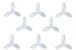 Gemfan Hulkie 3Blatt Propeller in transparent 1,9 Zoll 1940 / 1,9X4X3 für 1,5mm Welle je 4xCW und 4xCCW