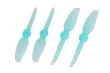 HQ Durable Propeller T3x3 mit 1,9/1,4/1,9mm Welle aus Poly Carbonate in blau transparent je 2xCW+ 2xCCW
