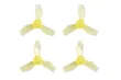BetaFPV Gemfan 31mm 3Blatt Whoop Propeller 1,0mm Welle in gelb transparent für Meteor65