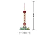 Wange Klemmbausteine - Oriental Pearl Tower Shanghai - 1109 Teile