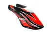 Microheli Carbon Fiberglas Haube Rocket im rot schwarzem Design für Blade 230S und 230S V2
